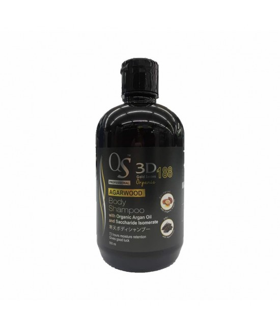 QS 3D 188 ORGANIC AGARWOOD BODY SHAMPOO-550ML